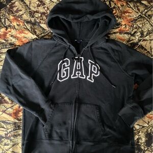 Black GAP zip up hoodie